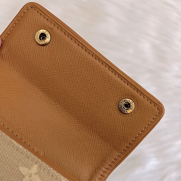 LOUIS VUITTON CANVAS MINI LIN WALLET - Picture 12 of 15